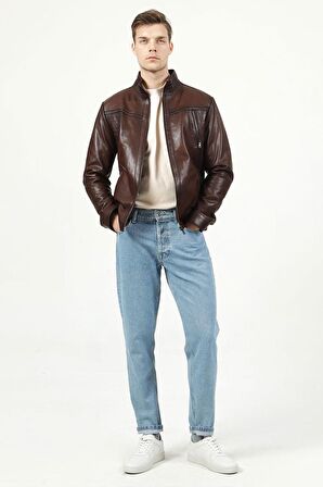 DERİCLUB SDX2020 JUMBO Gerçek Deri  Erkek Mont