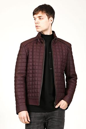 DERİCLUB E1203 GUMMY Gerçek Deri Erkek Mont