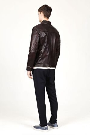 DERİCLUB E178 Gerçek Deri Erkek Mont