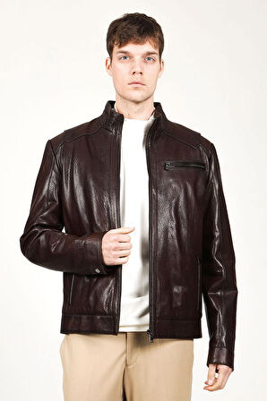 DERİCLUB SDX2021 JUMBO Gerçek Deri  Erkek Mont