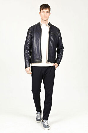 DERİCLUB TOPGUN JUMBO Gerçek Deri Erkek Mont