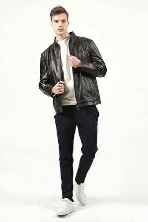 DERİCLUB BOSS  Hakiki  Deri Erkek Mont