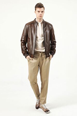 DERİCLUB E1015A Gerçek Deri  Erkek Mont