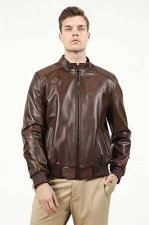 DERİCLUB E1015A Gerçek Deri  Erkek Mont