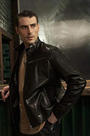 DERİCLUB SDX2026 VEJETAL Gerçek Deri  Erkek Mont