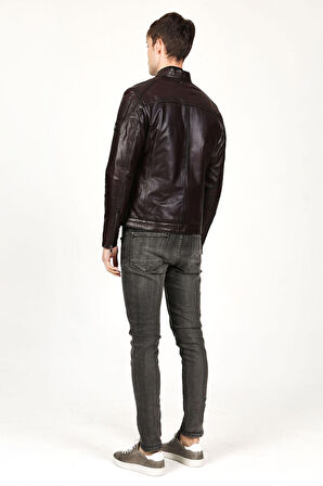 DERİCLUB TOPGUN Gerçek Deri Erkek Mont