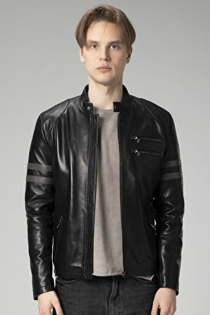 DERİCLUB E2202 Gerçek Deri Erkek Mont