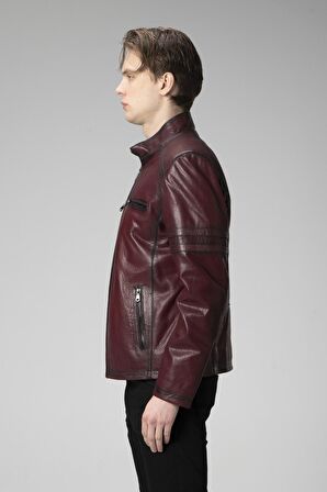 DERİCLUB E2214 JUMBO Gerçek Deri Erkek Mont