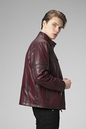 DERİCLUB E2214 JUMBO Gerçek Deri Erkek Mont