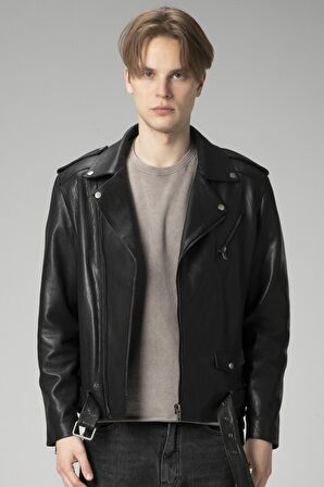 DERİCLUB JOKER JUMBO Gerçek Deri Erkek Mont