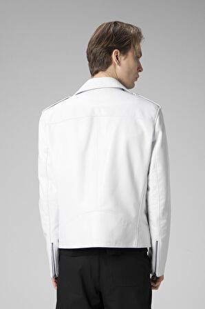 DERİCLUB E2207 Gerçek Deri Motorcu Erkek Mont