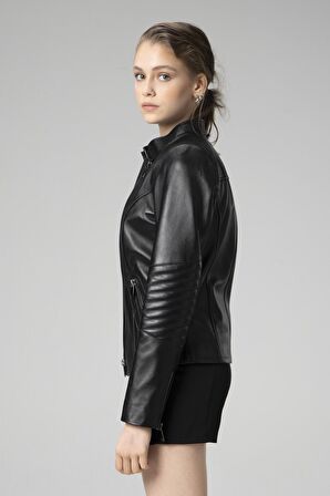 DERİCLUB KASUKA Gerçek Deri Kadın Mont