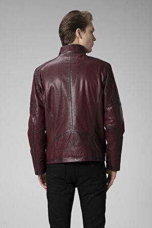 DERİCLUB E2214 JUMBO Gerçek Deri Erkek Mont