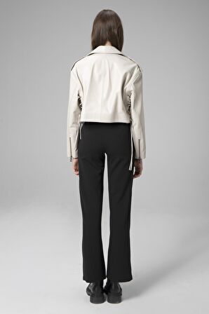 DERİCLUB WM038A Gerçek Deri Kadın Mont