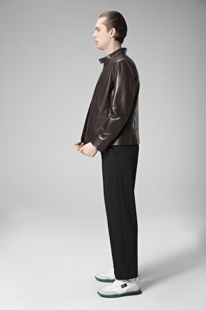 DERİCLUB E2203 VEJETAL Gerçek Deri Erkek Mont