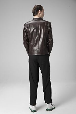 DERİCLUB E2203 VEJETAL Gerçek Deri Erkek Mont