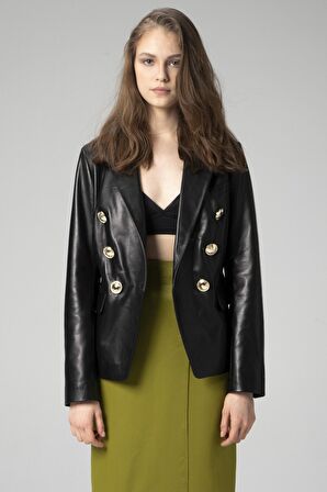 DERİCLUB WM055 Gerçek Deri Kadın Ceket