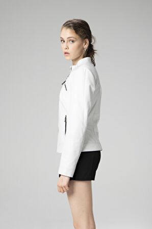 DERİCLUB K2328 Gerçek Deri Kadın Mont