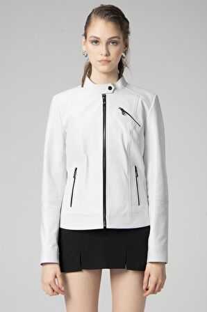 DERİCLUB K2328 Gerçek Deri Kadın Mont