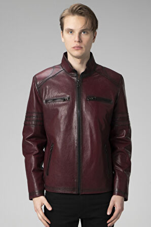 DERİCLUB E2214 JUMBO Gerçek Deri Erkek Mont