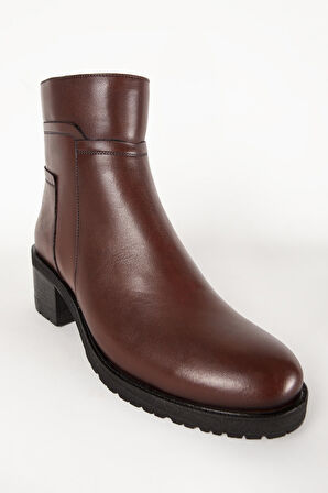 DERİCLUB 06053 Gerçek Deri Kadın Bot