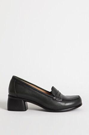 DERİCLUB 04045 Hakiki Deri Kadın Topuklu Ayakkabı