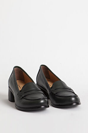 DERİCLUB 04045 Hakiki Deri Kadın Topuklu Ayakkabı