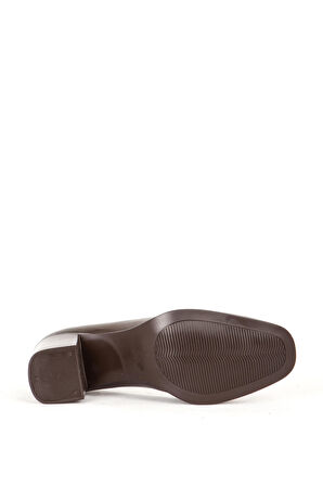 DERİCLUB 44273 Gerçek Deri Topuklu Kadın Ayakkabı