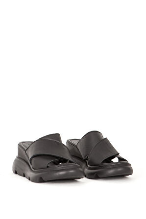 DERİCLUB 7673 Gerçek Deri Kadın Terlik