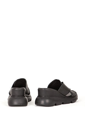 DERİCLUB 7673 Gerçek Deri Kadın Terlik