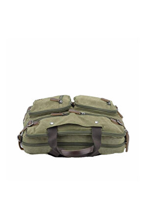 ÇÇS London 31458 Kanvas Sırt Laptop ve Evrak Çantası
