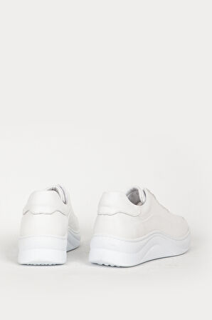 DERİCLUB Kadın Bağcıksız Comfort Günlük Ayakkabı Gerçek Deri 216677 BEYAZ