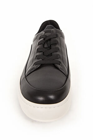 DERİCLUB Kadın Bağcıksız Comfort Günlük Ayakkabı Gerçek Deri 216677 SİYAH