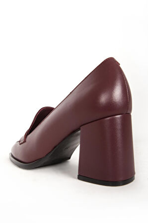 DERİCLUB PL 23022 Gerçek Deri Kadın Topuklu Ayakkabı