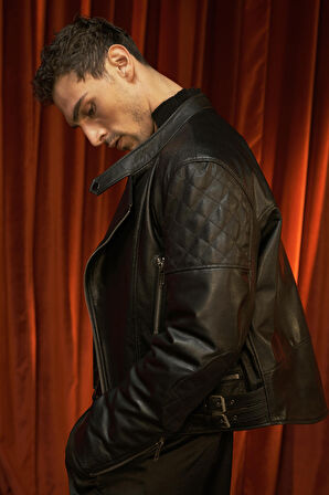 DERİCLUB LONDRA SAVAKİ Gerçek Deri Erkek Mont