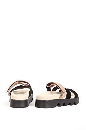 DERİCLUB ZY 7946 Gerçek Süet Deri Kadın Terlik