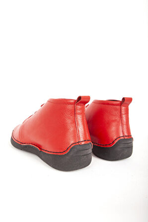 DERİCLUB BR 66187 Gerçek Deri Yarım Bilek Kadın Bot