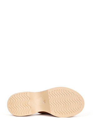 DERİCLUB ZY 7841 Gerçek Deri Kalın Topuk Kadın Terlik