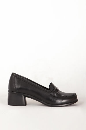 DERİCLUB BR 44259 Gerçek Deri Kadın Topuklu Ayakkabı