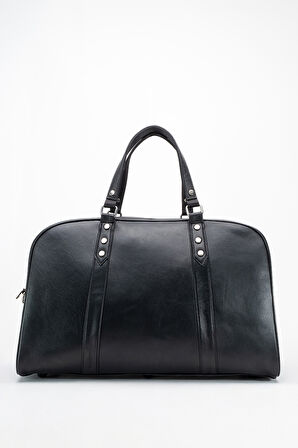 DERİCLUB 2088 Gerçek Deri Unisex El Bavulu SİYAH