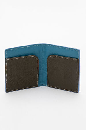 GD 762  Gerçek Deri Kartlık GÖK MAVİSİ