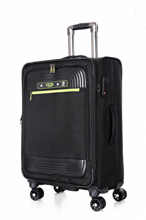 ÇÇS 620 Kumaş Büyük Boy Seyahat Valiz SİYAH