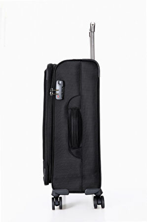 ÇÇS 620 Kumaş Büyük Boy Seyahat Valiz SİYAH