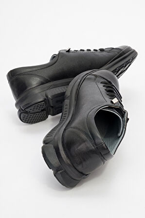 Anne Dolgu Topuk Comfort Ayakkabı Gerçek Deri BR 950 SİYAH