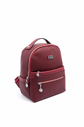 SİLVER POLO 1061 Kadın Sırt Çantası PT BORDO/BORDO