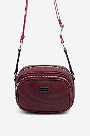 SİLVER POLO Kadın Çapraz Askılı Çanta SP 1111 PT BORDO/BORDO