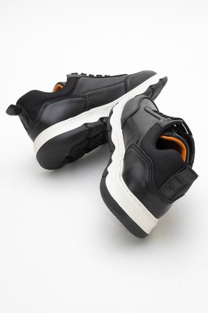 DERİCLUB Erkek Rahat Taban Comfort Casual Ayakkabı Gerçek Deri FR 252290 SİYAH