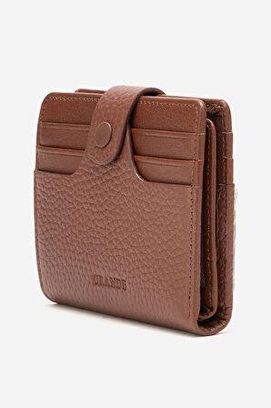 GD 1505 Gerçek Deri Kartlıklı Çıtçıt Kapama Erkek Cüzdan TABA