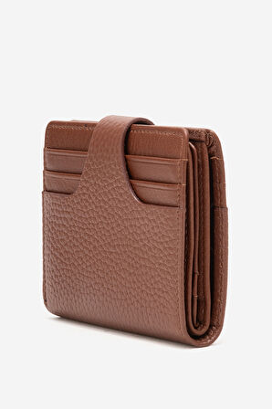 GD 1505 Gerçek Deri Kartlıklı Çıtçıt Kapama Erkek Cüzdan TABA