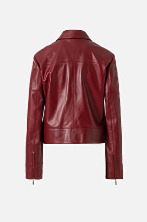 DERİCLUB Bella Kadın Gerçek Deri Mont CAMPARİ